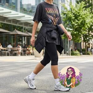 Lululemon Ebb To Street Tight Crop Leggings Black 6 Seamless High Rise